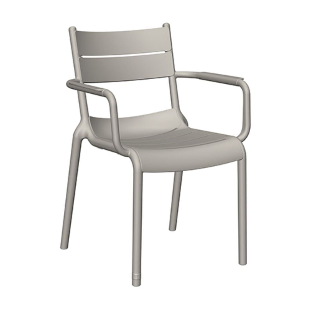 Silla de terraza Offiho Naples OHV-7220A con brazos en polipropileno de una sola pieza, varios colores.