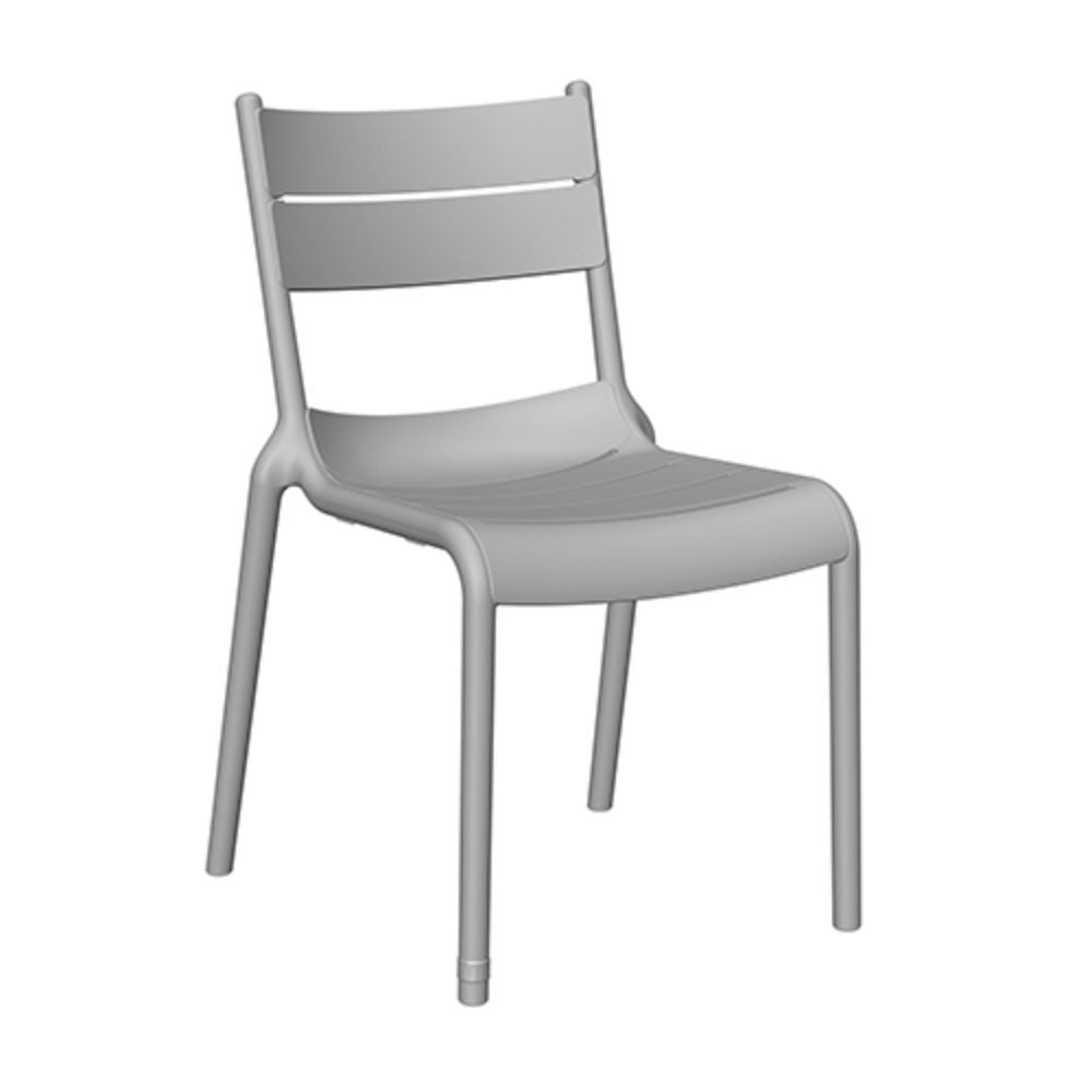 Silla Offiho Naples OHV-7220B sin brazos en polipropileno para jardín, varios colores
