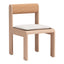 Silla para Jardín y Terraza - ZUO ISLAND - Blanco - Asiento y Respaldo Tapizados con Tela para Exterior - 704043 - Zuo - NOGAL BEAT - Silla de Terraza