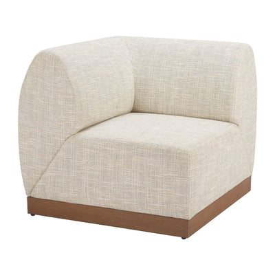 Silla para Restaurante y Jardín - ZUO CHRISTY CORNER - Beige - Asiento y Respaldo Tapizados con Tela para Exterior - 704147 - Zuo - NOGAL BEAT - Silla de Terraza