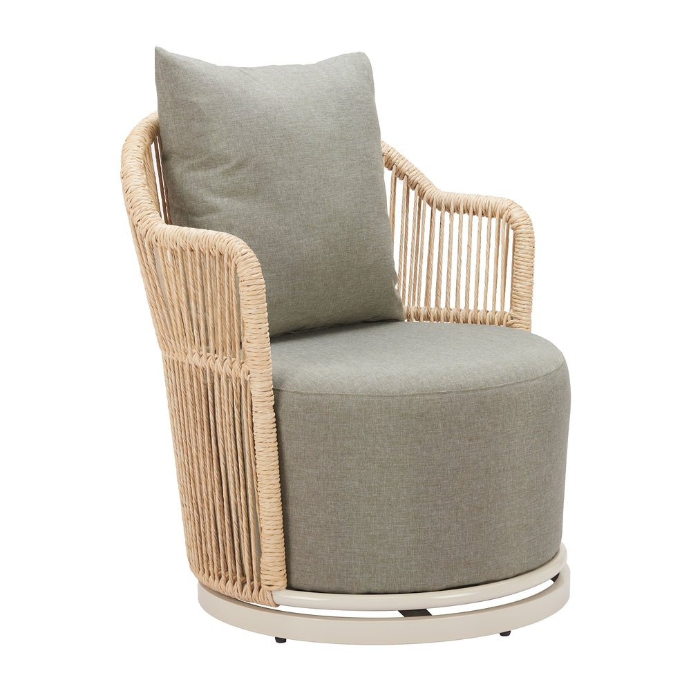 Silla para Restaurante y Jardín - ZUO LANAI - Multicolor - Asiento y Respaldo Tapizados con Tela para Exterior - 704174 - Zuo - NOGAL BEAT - Silla de Terraza