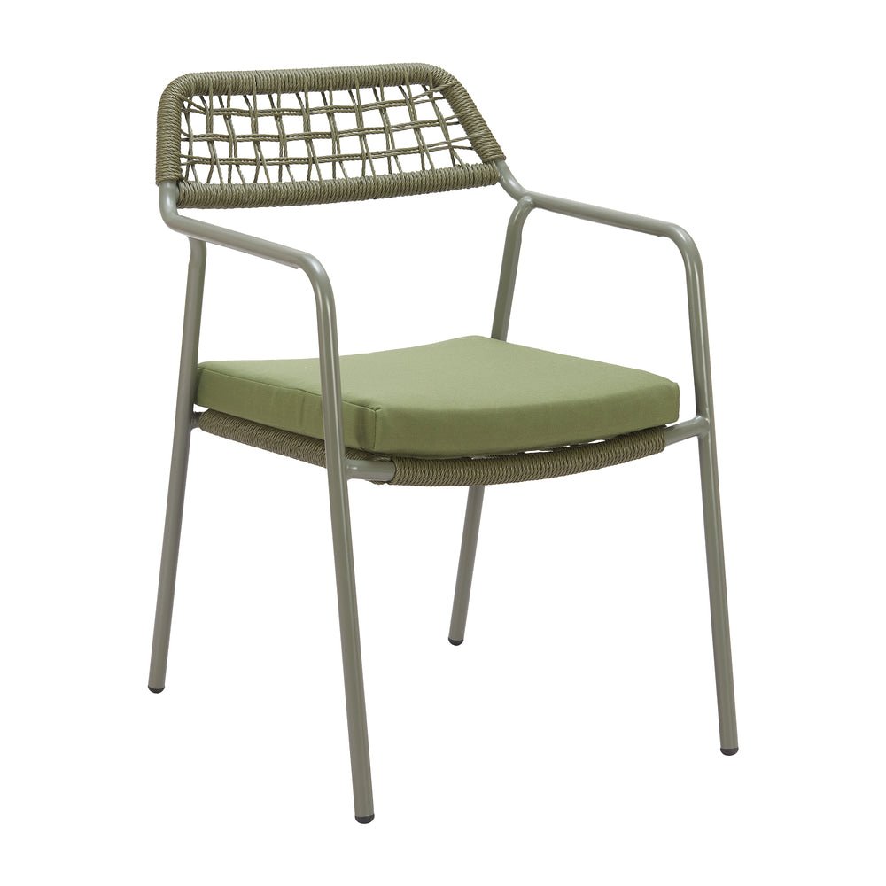 Silla para Restaurante y Jardín - ZUO RIO - Varios Colores - Asiento y Respaldo Tapizados con Tela para Exterior - 704167 - Zuo - NOGAL BEAT - Silla de Terraza