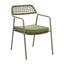 Silla para Restaurante y Jardín - ZUO RIO - Varios Colores - Asiento y Respaldo Tapizados con Tela para Exterior - 704167 - Zuo - NOGAL BEAT - Silla de Terraza