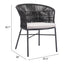 Silla para Terraza y Alberca - ZUO FREYCINET - Varios Colores - Asiento y Respaldo Tapizados con Tela para Exterior - 703987 - Zuo - NOGAL BEAT - Silla de Terraza