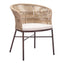 Silla para Terraza y Alberca - ZUO FREYCINET - Varios Colores - Asiento y Respaldo Tapizados con Tela para Exterior - 703988 - Zuo - NOGAL BEAT - Silla de Terraza