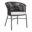 Silla para Terraza y Alberca - ZUO FREYCINET - Varios Colores - Asiento y Respaldo Tapizados con Tela para Exterior - 703987 - Zuo - NOGAL BEAT - Silla de Terraza