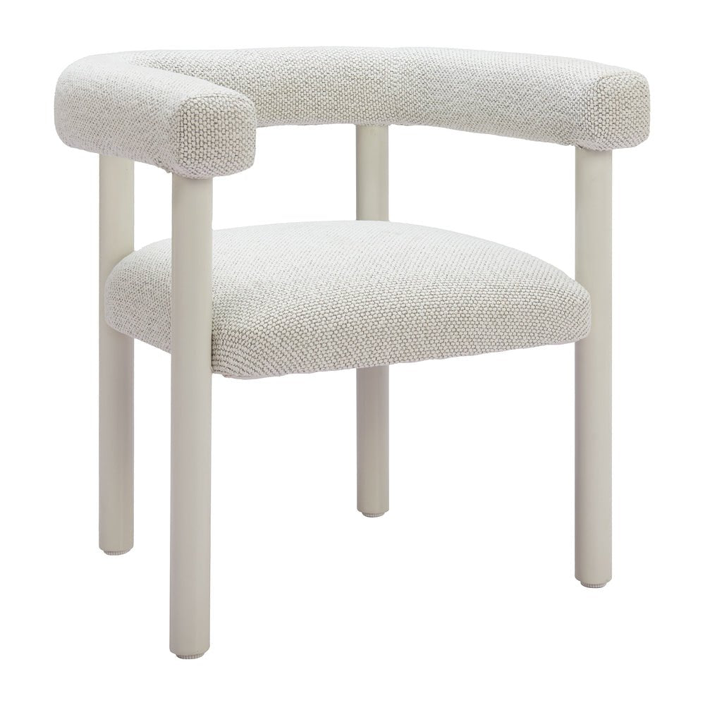 Silla para Terraza y Alberca - ZUO SUNBATH - Blanco - Asiento y Respaldo Tapizados con Tela para Exterior - 704048 - Zuo - NOGAL BEAT - Silla de Terraza