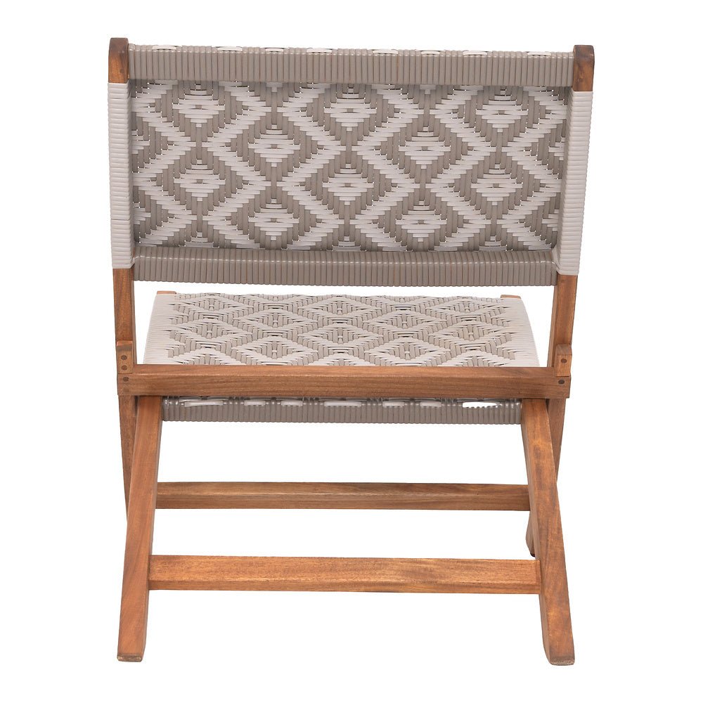 Silla para Terraza y Alberca - ZUO TIDE LOUNGE - Multicolor - Asiento y Respaldo en Ratán Sintético Tejido - 704031 - Zuo - NOGAL BEAT - Silla de Terraza
