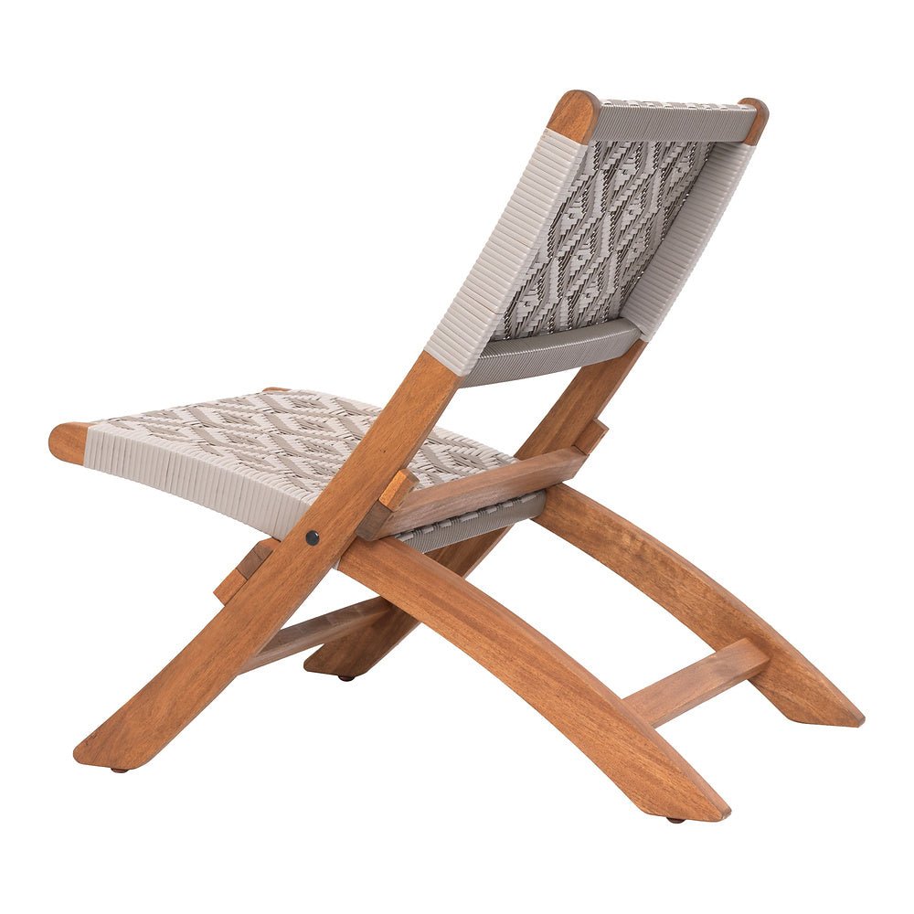 Silla para Terraza y Alberca - ZUO TIDE LOUNGE - Multicolor - Asiento y Respaldo en Ratán Sintético Tejido - 704031 - Zuo - NOGAL BEAT - Silla de Terraza