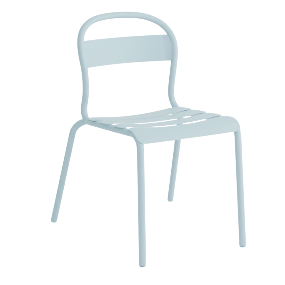 Silla sin brazos Colos Stecca 1 de aluminio tubular para terraza, varios colores