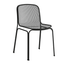 Silla de terraza Colos Villa 1 en estructura de acero tubular con asiento de malla metálica, varios colores.