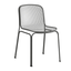 Silla de terraza Colos Villa 1 en estructura de acero tubular con asiento de malla metálica, varios colores.