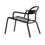 Camastro chaise lounge COLOS STECCA L de aluminio tubular con asiento de solera y descansabrazos para exterior