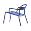 Camastro chaise lounge COLOS STECCA L de aluminio tubular con asiento de solera y descansabrazos para exterior