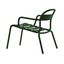 Camastro chaise lounge COLOS STECCA L de aluminio tubular con asiento de solera y descansabrazos para exterior