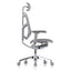 Silla ejecutiva REQUIEZ ENJOY RM-9101/GR gris con respaldo alto, cabecera y brazos 3D ajustables.