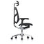 Silla ejecutiva REQUIEZ ENJOY RM-9101/NG negra con respaldo alto, cabecera y brazos 3D ajustables.