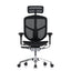 Silla ejecutiva REQUIEZ ENJOY RM-9101/NG negra con respaldo alto, cabecera y brazos 3D ajustables.