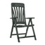 SILLA RESOL BLANES | Silla Ocasional Plegable para Terraza | con Brazos | Inyectado Polipropileno | Protección UV | Exterior - 03999 - Resol - NOGAL BEAT - silla