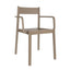 SILLA RESOL DANNA ARMCHAIR | Silla Ocasional para Cafetería Jardín | Inyectado PP | Protección UV | Interior + Exterior - 04524 - Resol - NOGAL BEAT - silla
