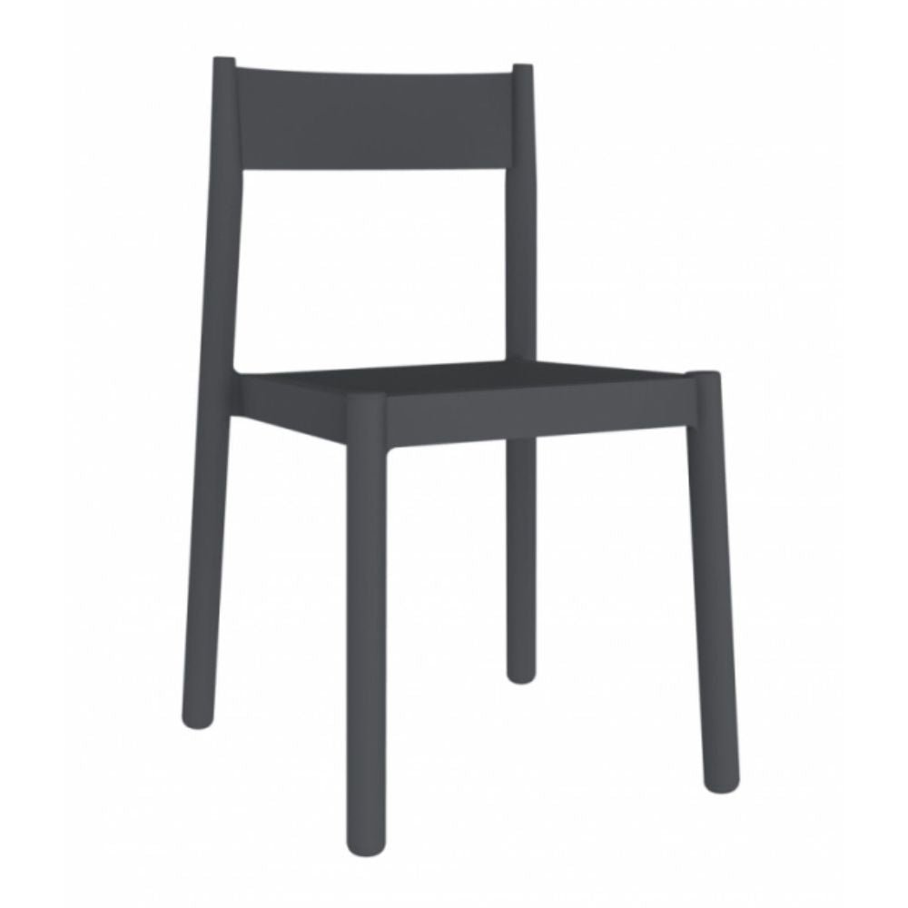 SILLA RESOL DANNA | Silla Ocasional para Cafetería Jardín | Inyectado PP | Protección UV | Interior + Exterior - 04477 - Resol - NOGAL BEAT - silla