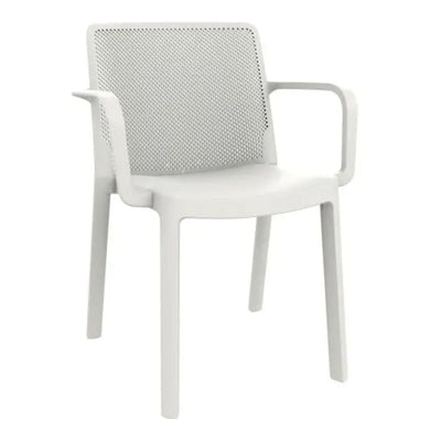 SILLA RESOL FRESH ARMCHAIR | Silla Ocasional para Cafetería Jardín | Inyectada en PP | Protección UV | Interior + Exterior - 03881 - Resol - NOGAL BEAT - silla