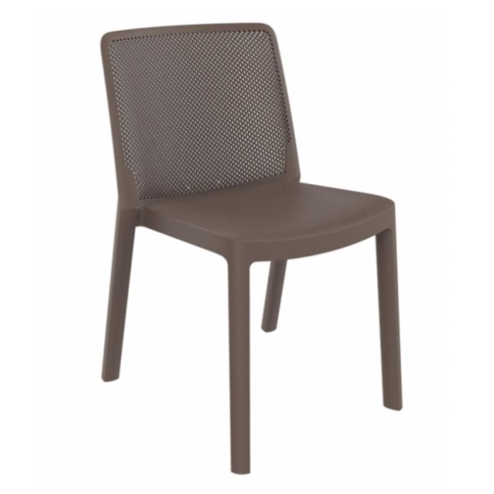 SILLA RESOL FRESH | Silla Ocasional para Cafetería Jardín | Inyectada en PP | Protección UV | Interior + Exterior - 03878 - Resol - NOGAL BEAT - silla