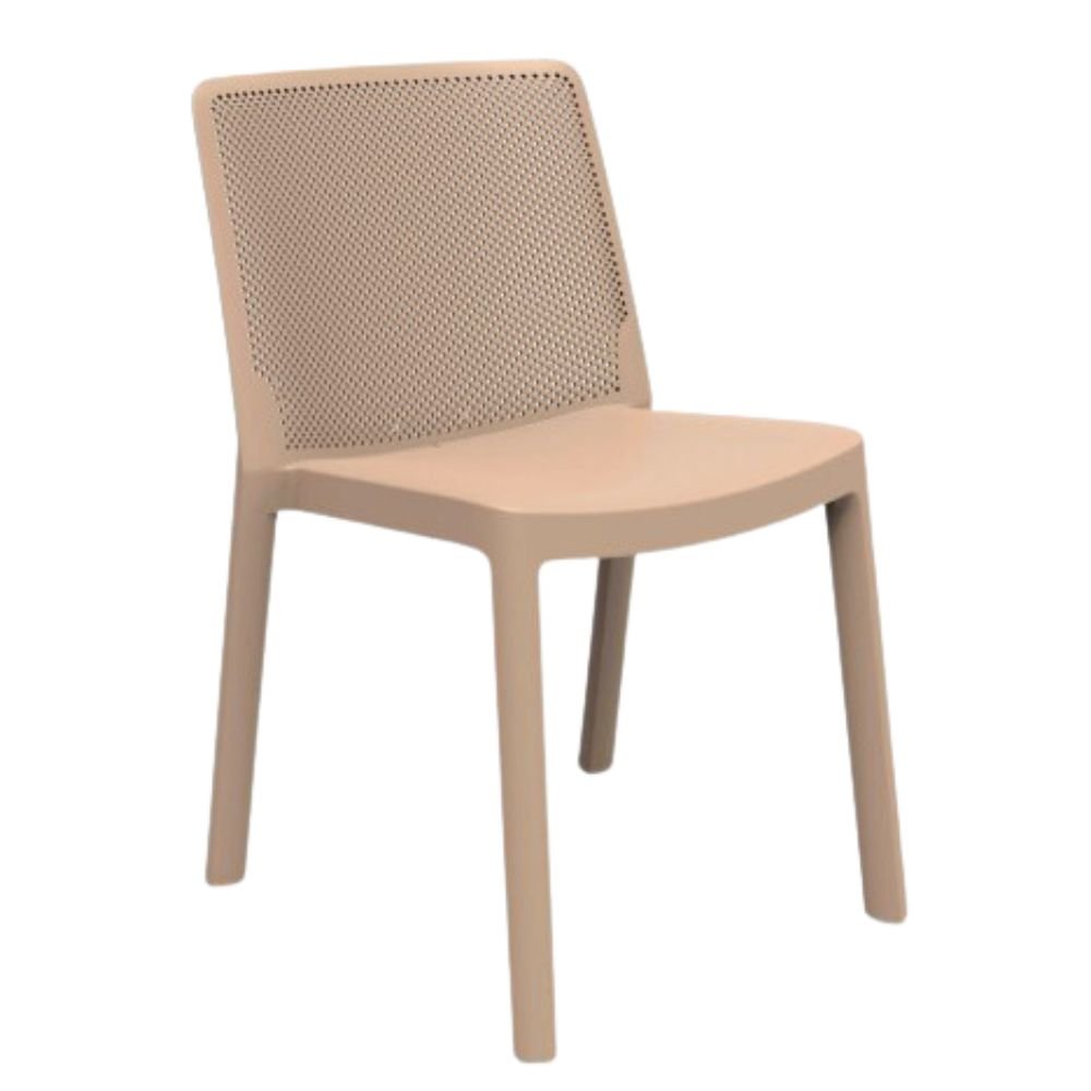 SILLA RESOL FRESH | Silla Ocasional para Cafetería Jardín | Inyectada en PP | Protección UV | Interior + Exterior - 03877 - Resol - NOGAL BEAT - silla