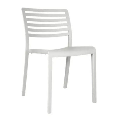 SILLA RESOL LAMA | Silla Ocasional | Fibra Vidrio | Polipropileno | Apilable | Protección UV | Interior + Exterior - 00865 - Resol - NOGAL BEAT - Sillas