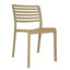 SILLA RESOL LAMA | Silla Ocasional | Fibra Vidrio | Polipropileno | Apilable | Protección UV | Interior + Exterior - 01336 - Resol - NOGAL BEAT - Sillas