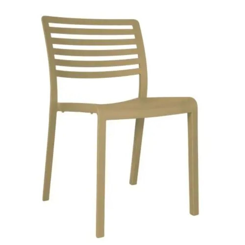 SILLA RESOL LAMA | Silla Ocasional | Fibra Vidrio | Polipropileno | Apilable | Protección UV | Interior + Exterior - 01336 - Resol - NOGAL BEAT - Sillas