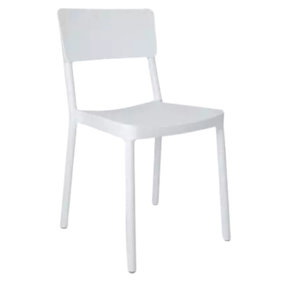 SILLA RESOL LISBOA | Silla Ocasional | Fibra Vidrio | Polipropileno | Apilable | Protección UV | Interior + Exterior - 00811 - Resol - NOGAL BEAT - Sillas