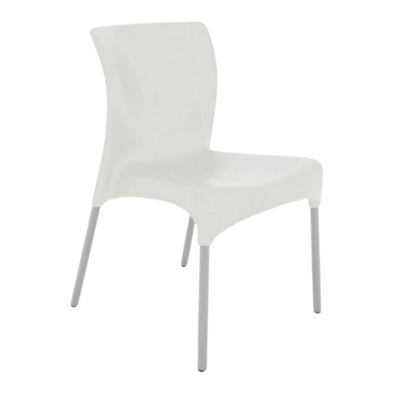 SILLA RESOL MOON | Silla Ocasional para Cafetería Jardín | Inyectado Polipropileno | Protección UV | Interior + Exterior - 03521 - Resol - NOGAL BEAT - silla