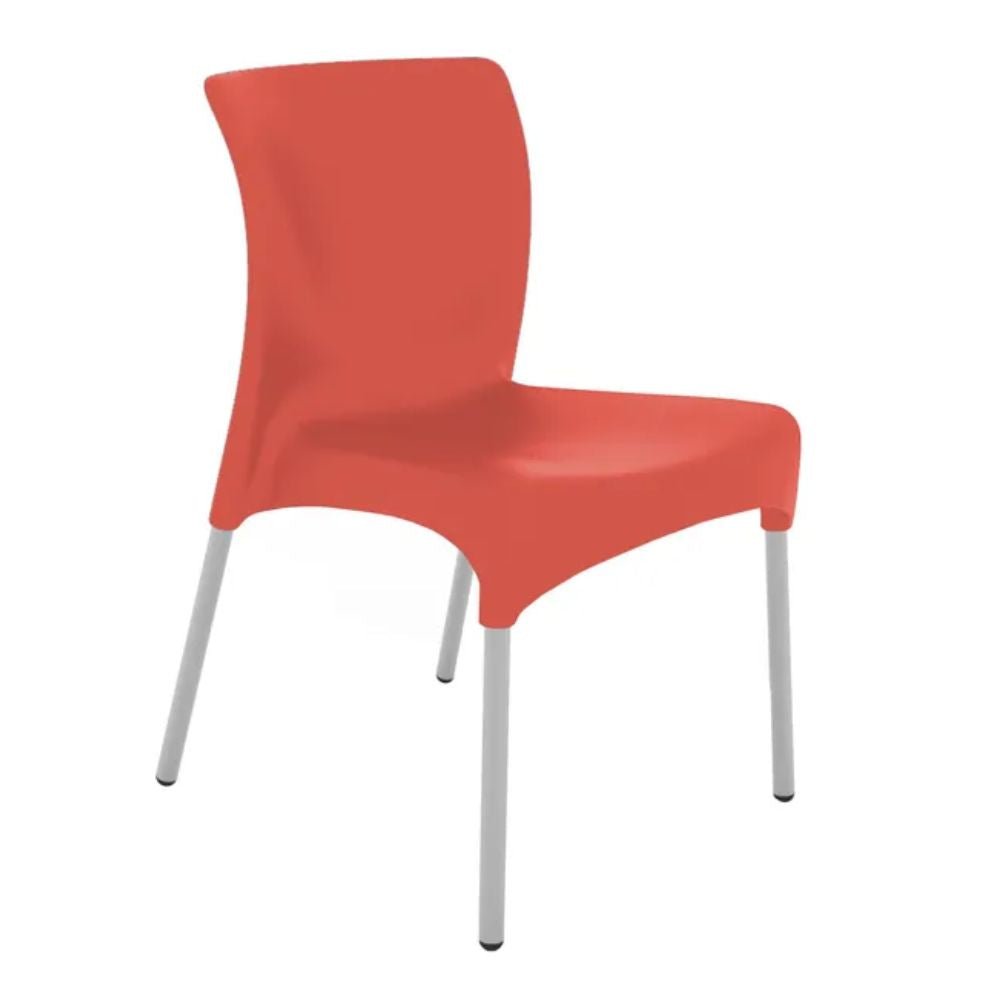 SILLA RESOL MOON | Silla Ocasional para Cafetería Jardín | Inyectado Polipropileno | Protección UV | Interior + Exterior - 03526 - Resol - NOGAL BEAT - silla