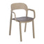 SILLA RESOL ONA ARMCHAIR | Silla Ocasional para Cafetería Jardín | Polipropileno | Protección UV | Interior + Exterior - 03707 - Resol - NOGAL BEAT - silla