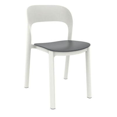 SILLA RESOL ONA | Silla Ocasional para Cafetería Jardín | Polipropileno | Protección UV | Interior + Exterior - 03702 - Resol - NOGAL BEAT - silla