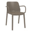 SILLA RESOL ONE ARMCHAIR | Silla Ocasional para Cafetería Jardín | Polipropileno Fibra de Vidrio | Protección UV | Interior + Exterior - 05951 - Resol - NOGAL BEAT - silla