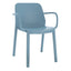 SILLA RESOL ONE ARMCHAIR | Silla Ocasional para Cafetería Jardín | Polipropileno Fibra de Vidrio | Protección UV | Interior + Exterior - 05952 - Resol - NOGAL BEAT - silla