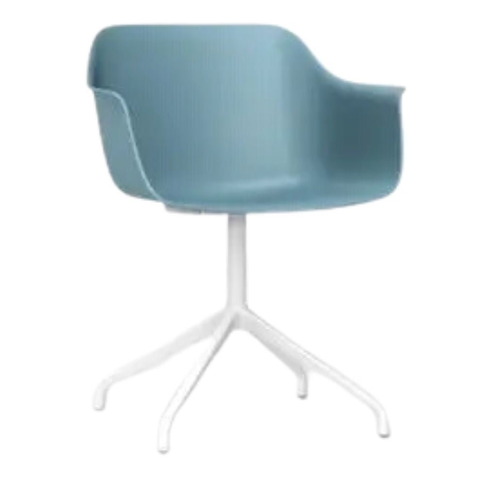 SILLA RESOL SHAPE ARAÑA GIRATORIA | Silla Ocasional | Silla Ocasional Decorativa | Polipropileno | Fibra Vidrio | Patas Aluminio Giratorio | Interior - 05216 - Resol - NOGAL BEAT - Sillas