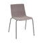 SILLA RESOL SKIN 4 PATAS FULLY UPHOLSTERED | Silla Ocasional para Comedor | Inyectado en Polipropileno | Tapizado Patas Acero Pintado | Interior - 85936 + 60090 - Resol - NOGAL BEAT - silla
