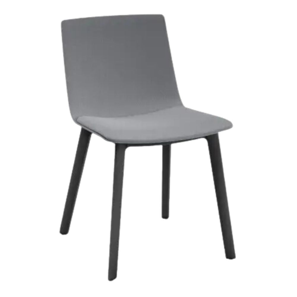 SILLA RESOL SKIN CLICK FULLY UPHOLSTERED | Silla Ocasional para Comedor | Inyectado en Polipropileno | Tapizado | Interior - 85932 + CSE13 - Resol - NOGAL BEAT - silla