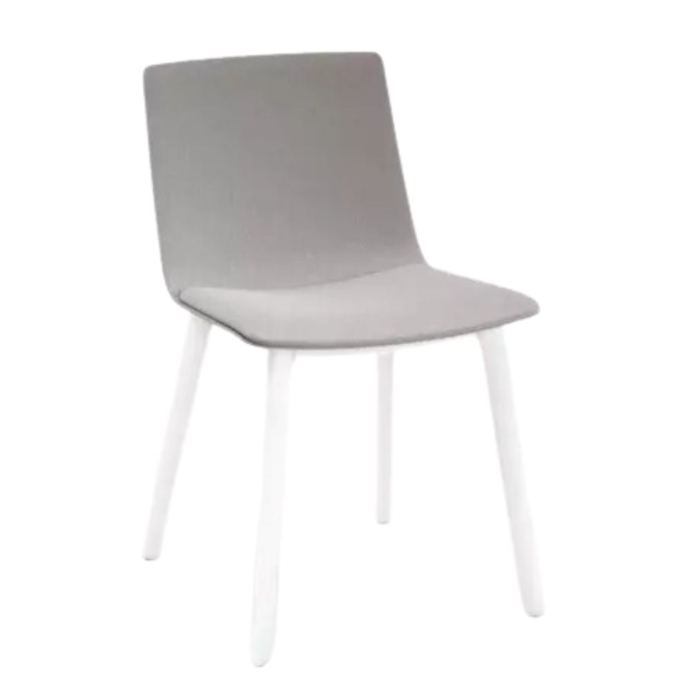 SILLA RESOL SKIN CLICK FULLY UPHOLSTERED | Silla Ocasional para Comedor | Inyectado en Polipropileno | Tapizado | Interior - 85930 + CSE02 - Resol - NOGAL BEAT - silla