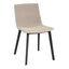 SILLA RESOL SKIN CLICK FULLY UPHOLSTERED | Silla Ocasional para Comedor | Inyectado en Polipropileno | Tapizado | Interior - 85932 + 61149 - Resol - NOGAL BEAT - silla