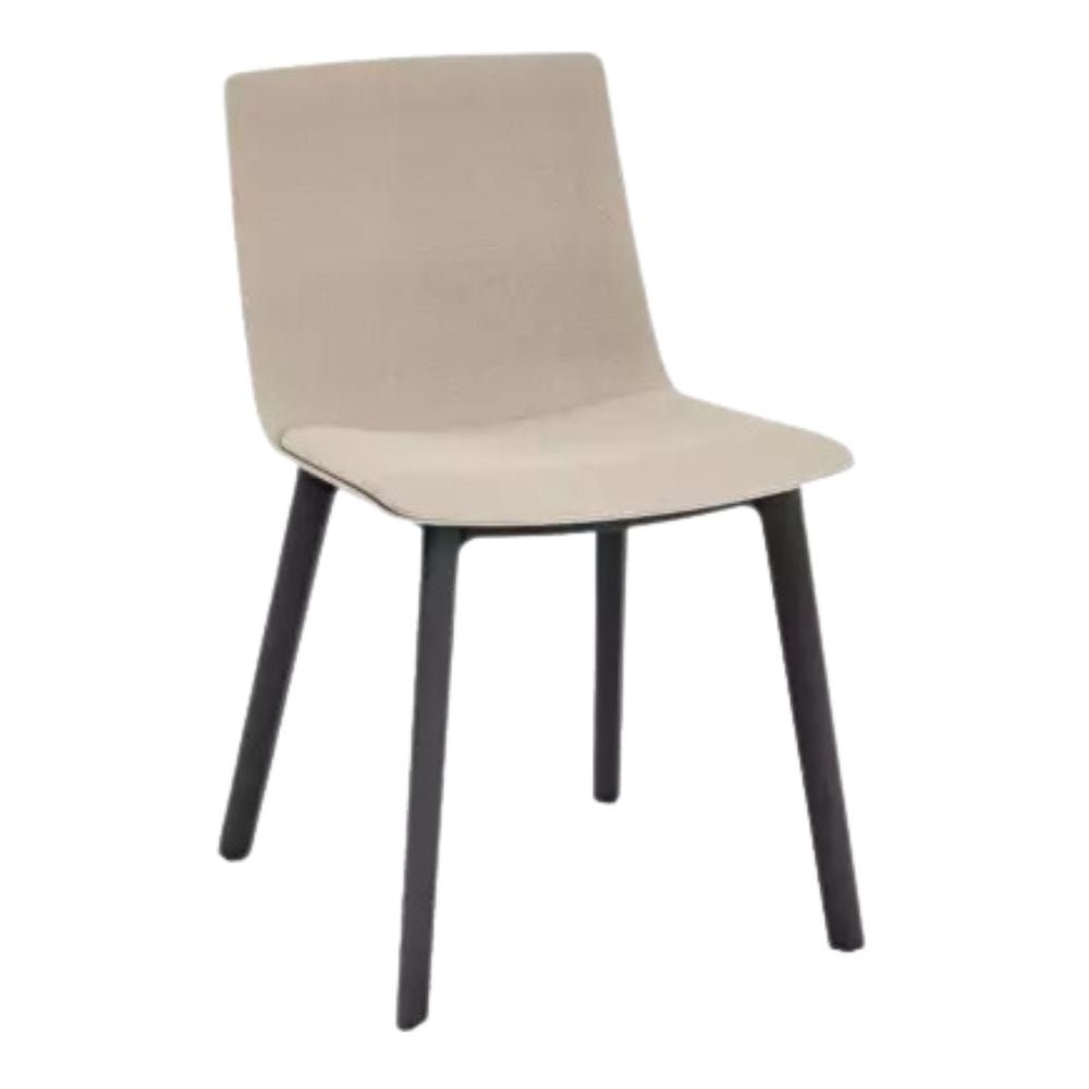 SILLA RESOL SKIN CLICK FULLY UPHOLSTERED | Silla Ocasional para Comedor | Inyectado en Polipropileno | Tapizado | Interior - 85932 + 61149 - Resol - NOGAL BEAT - silla