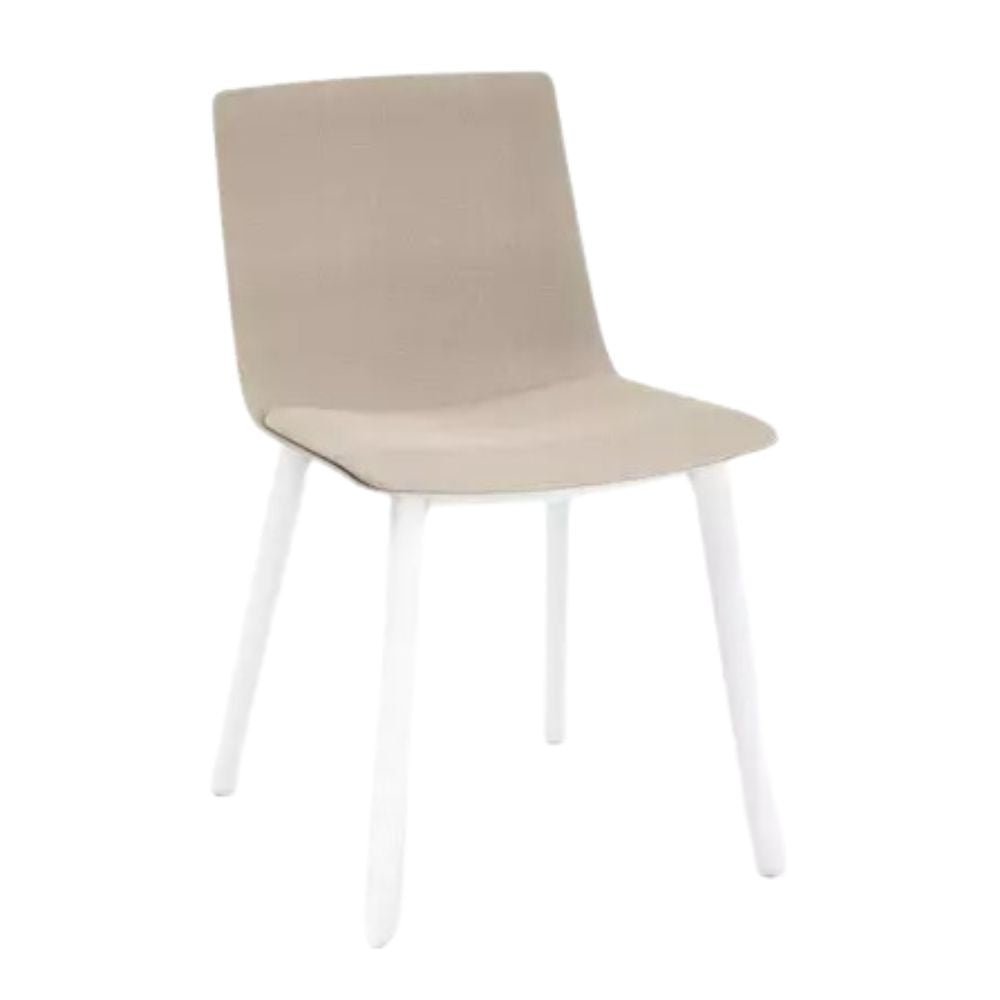 SILLA RESOL SKIN CLICK FULLY UPHOLSTERED | Silla Ocasional para Comedor | Inyectado en Polipropileno | Tapizado | Interior - 85930 + 61149 - Resol - NOGAL BEAT - silla