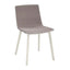 SILLA RESOL SKIN CLICK FULLY UPHOLSTERED | Silla Ocasional para Comedor | Inyectado en Polipropileno | Tapizado | Interior - 85933 + 60090 - Resol - NOGAL BEAT - silla