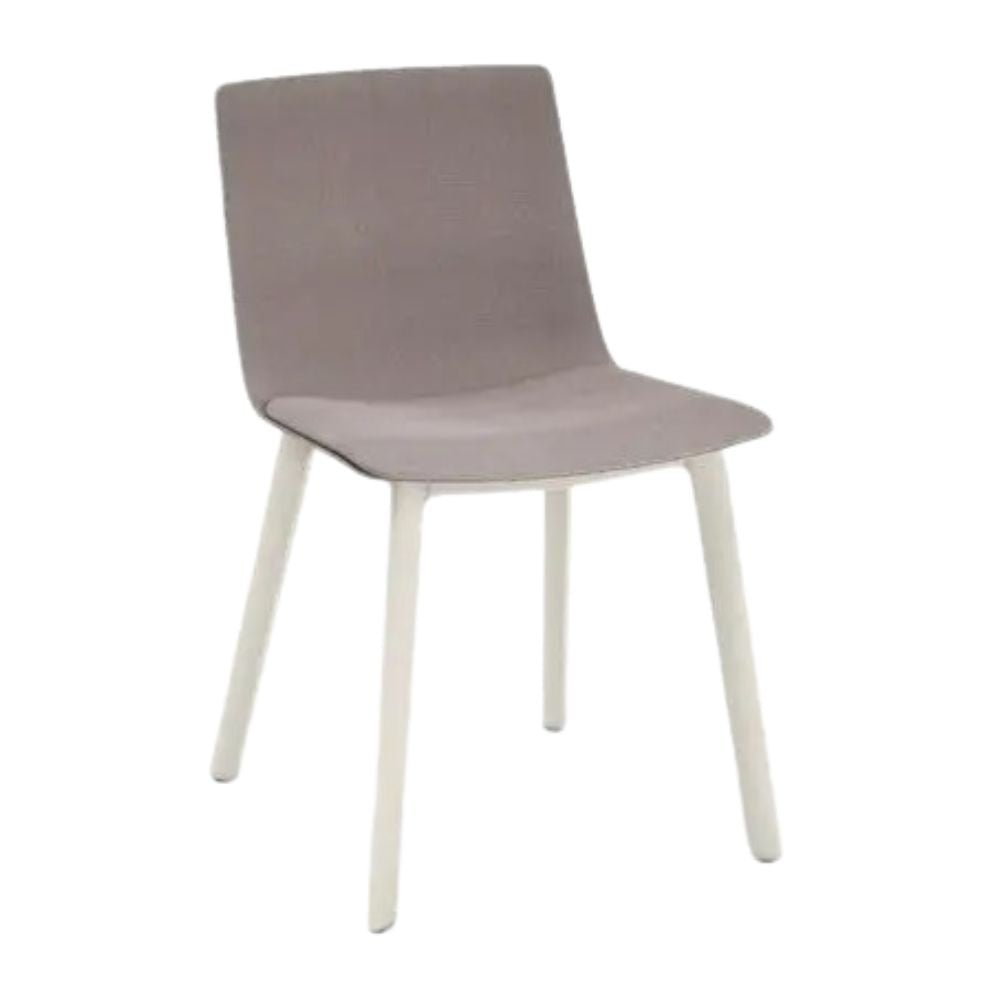 SILLA RESOL SKIN CLICK FULLY UPHOLSTERED | Silla Ocasional para Comedor | Inyectado en Polipropileno | Tapizado | Interior - 85933 + 60090 - Resol - NOGAL BEAT - silla