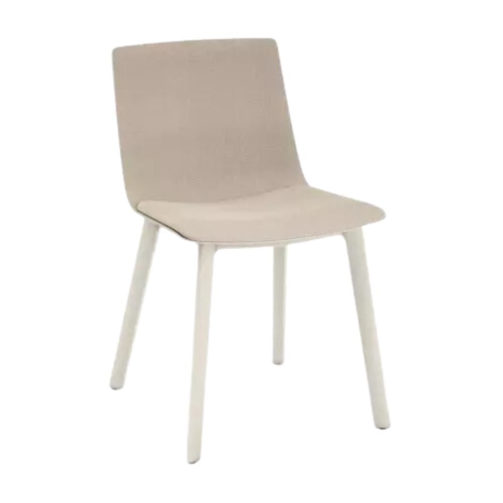 SILLA RESOL SKIN CLICK FULLY UPHOLSTERED | Silla Ocasional para Comedor | Inyectado en Polipropileno | Tapizado | Interior - 85933 + 61149 - Resol - NOGAL BEAT - silla