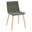 SILLA RESOL SKIN MADERA FULLY UPHOLSTERED | Silla Ocasional para Comedor | Inyectado en Polipropileno | Tapizado Patas Madera | Interior - 85967 + EGL49 - Resol - NOGAL BEAT - silla