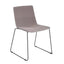 SILLA RESOL SKIN PATIN FULLY UPHOLSTERED | Silla Ocasional para Visita | Inyectado en Polipropileno | Tapizado Patas Acero Pintado | Interior - 85981 + 60090 - Resol - NOGAL BEAT - silla